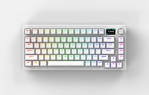 Gasket Mechanical Keyboard, 75% Layout Triple Mode Hot-swap Wired/Wireless Gaming Keyboard